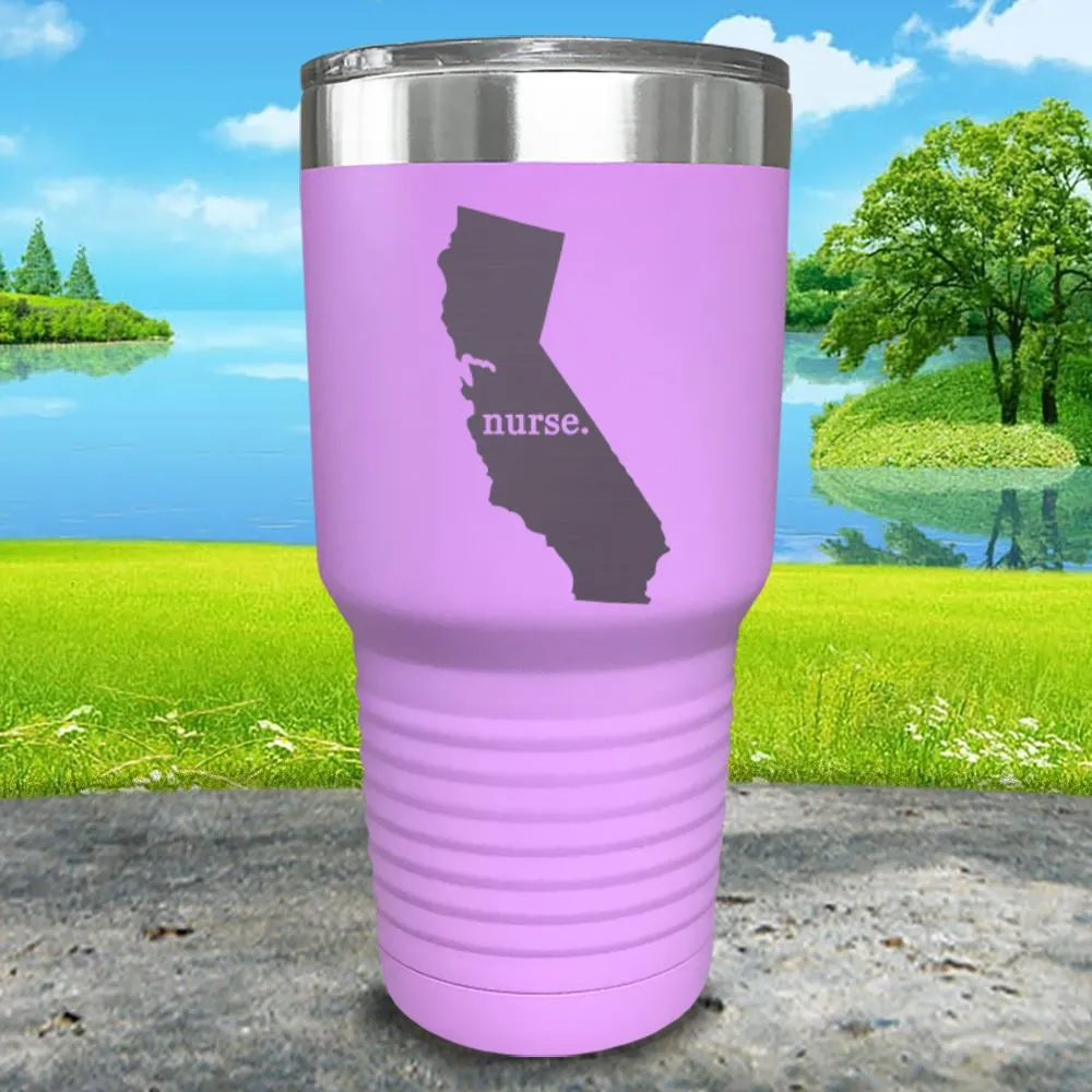 Nurse California Premium Laser Engraved Tumbler