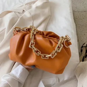 Orange Zinnia Chain Sling Bag