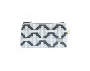 Orient Zipper Mini Pouch – Powder Blue (8" x 4.5" x 2")