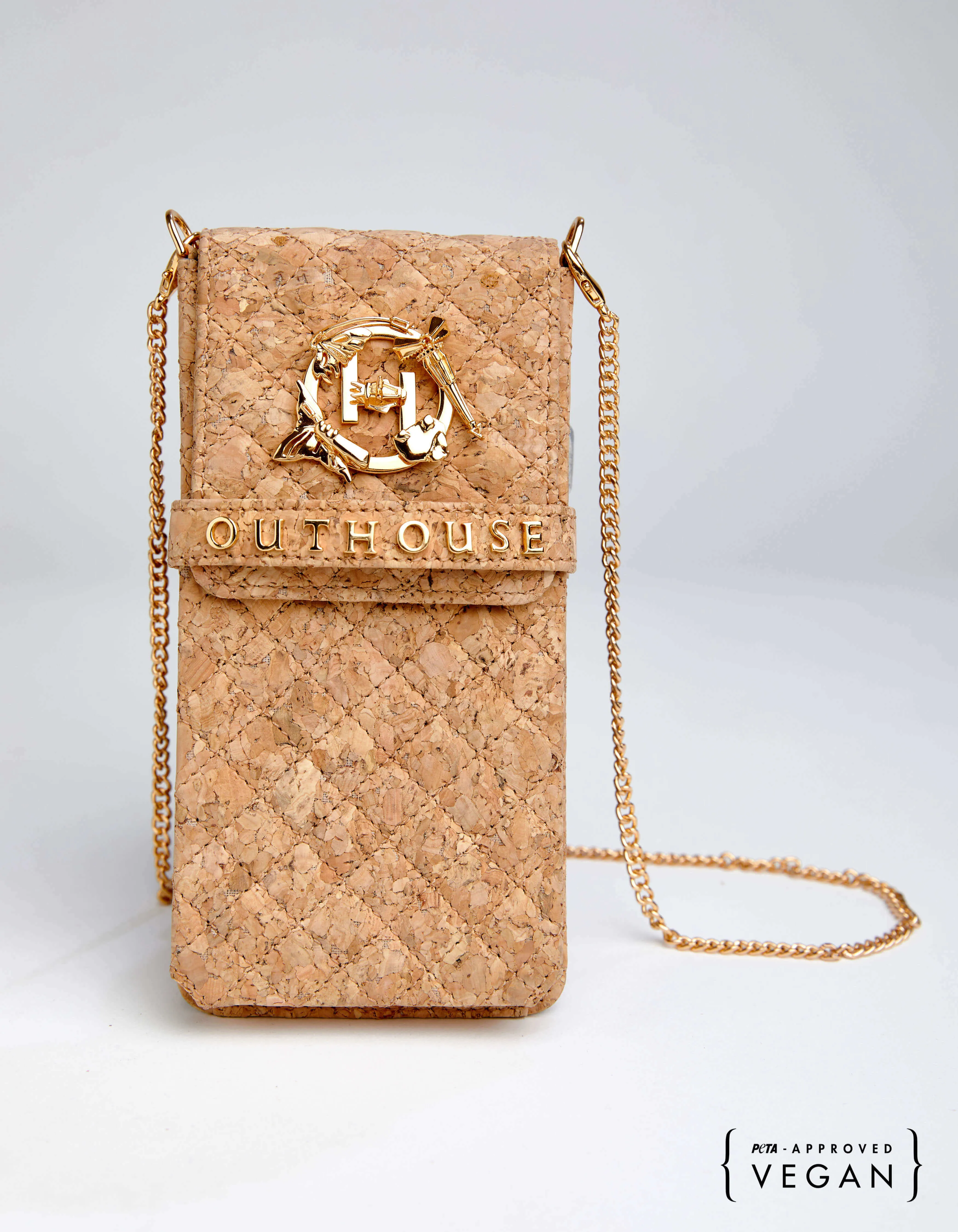 Outhouse   -   OH V Birdy The Oh V Birdy Phone Bag - Beige Cork