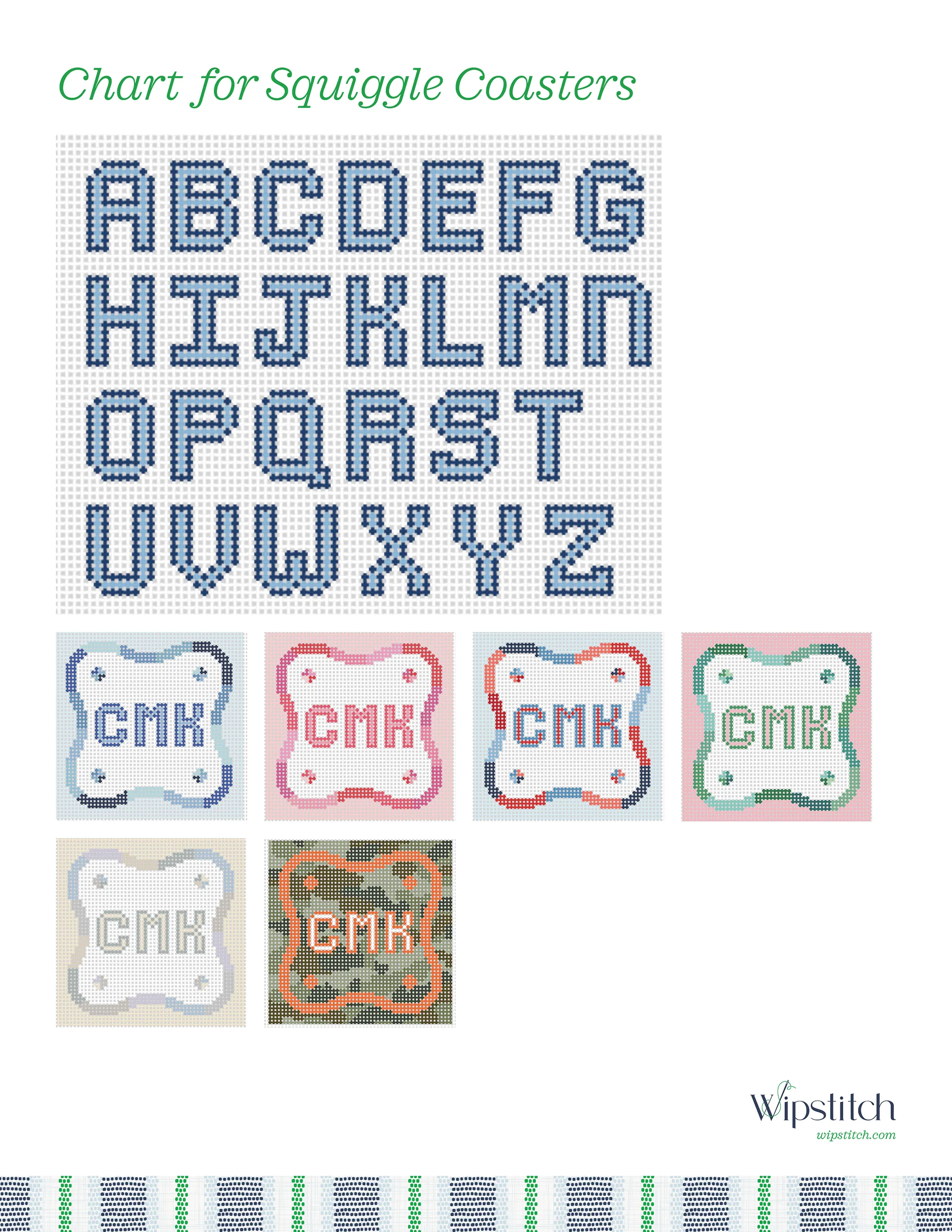 Palm Beach Squiggle Coasters
