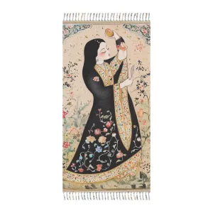 Persian Art Elegance Floral Beach Towel
