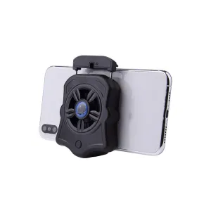 Phone Cooler For Gamer Adjustable Fan Holder Cooling Pad Mobile Cooler Radiator Heat Sink black