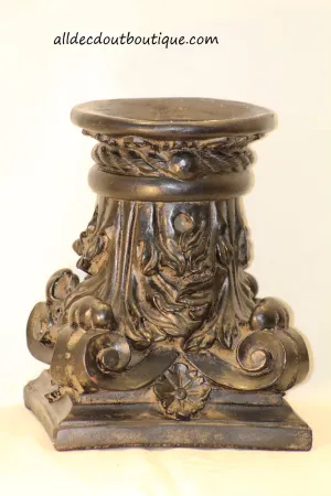 Pillar Candle Holder | Grand w/Scrolls XL
