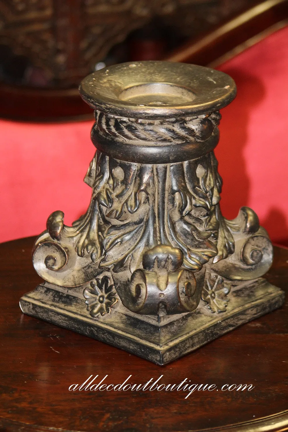 Pillar Candle Holder | Grand w/Scrolls XL