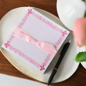 Pink Bow Notepad