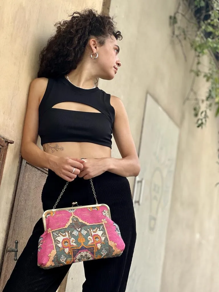 Pink Tribal Valerie Side Bag