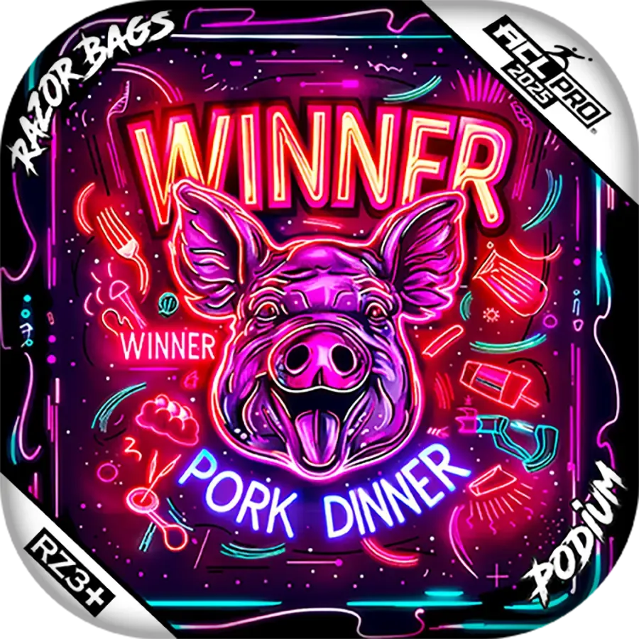 Podium | Winner Winner Pork Dinner | ACL PRO Razor Cornhole Bags