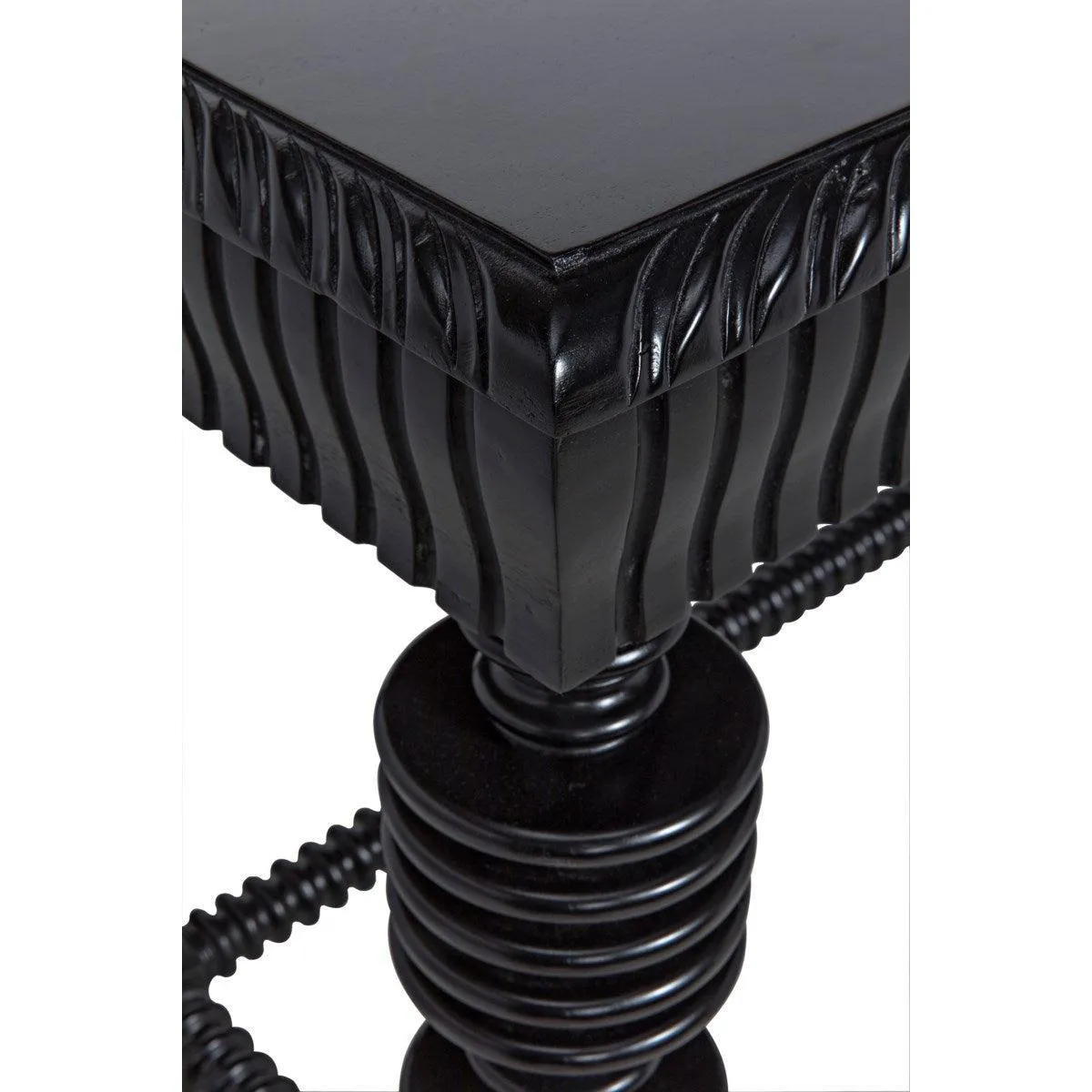 Portuguese Desk, Hand Rubbed Black