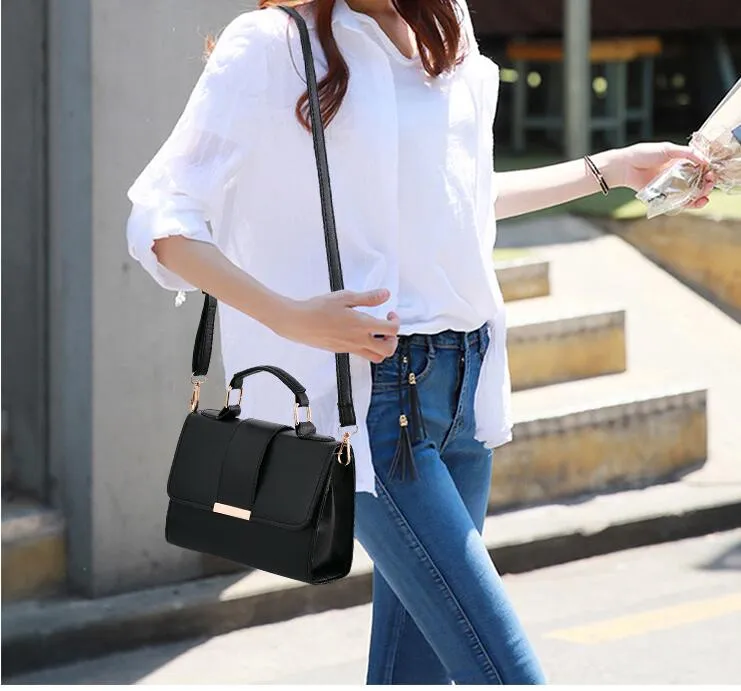 PU Leather Small Flap Crossbody Bag