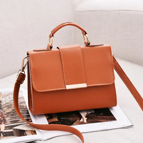 PU Leather Small Flap Crossbody Bag