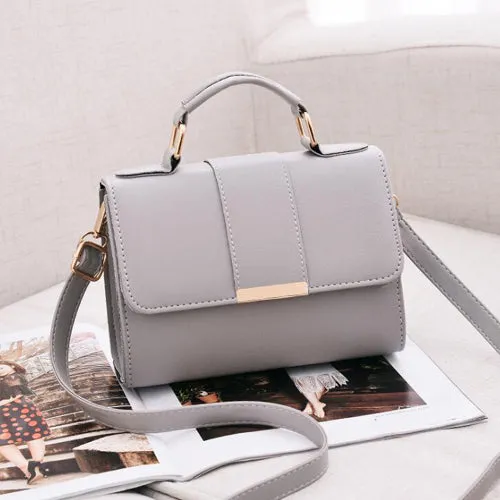 PU Leather Small Flap Crossbody Bag
