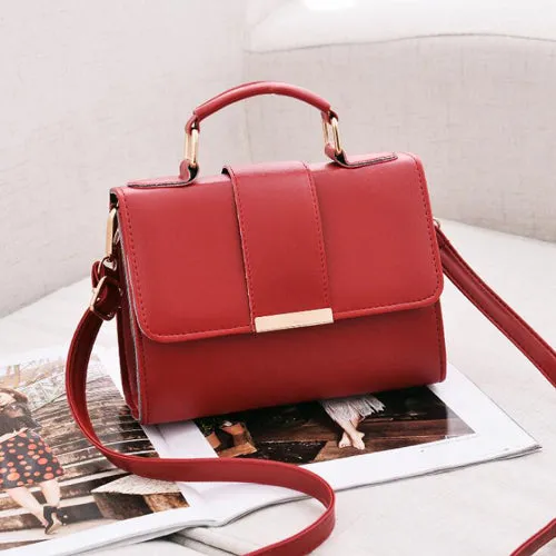 PU Leather Small Flap Crossbody Bag