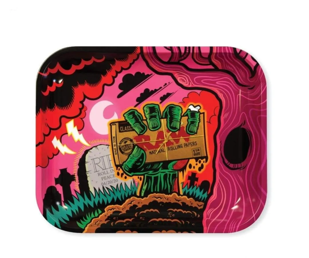 RAW Authentic Zombie Rolling Tray Large - (1 Count)