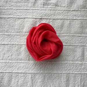 Red Mesh Bun Scarf