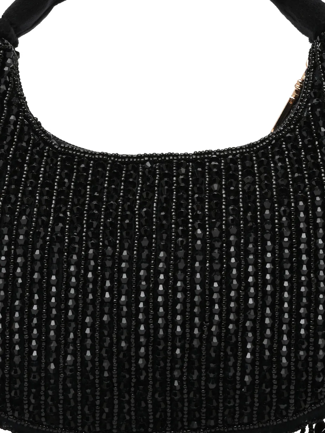 Rocia By Regal Black Women Crystal Work Handbag
