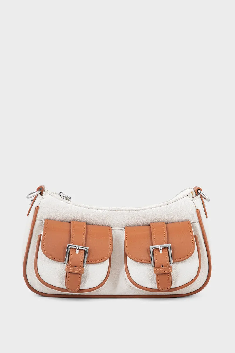 Saddle Shoulder Bags BS2076-White