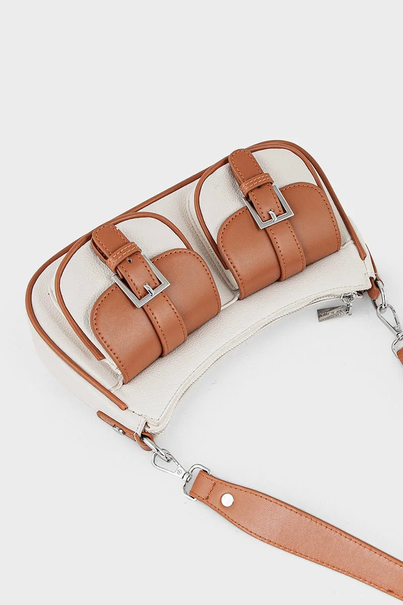 Saddle Shoulder Bags BS2076-White