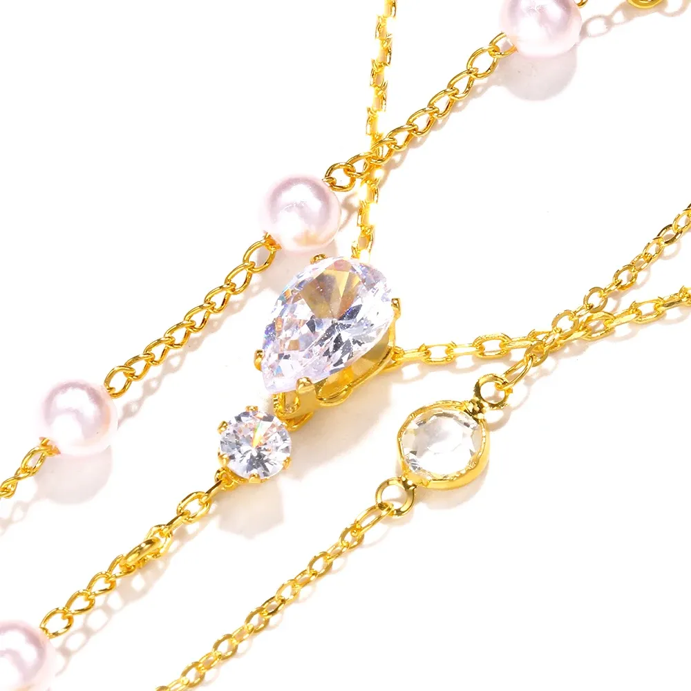Shiny Rhinestone Wedding Body Jewelry