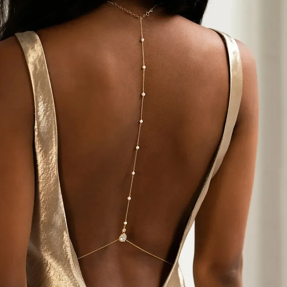 Shiny Rhinestone Wedding Body Jewelry
