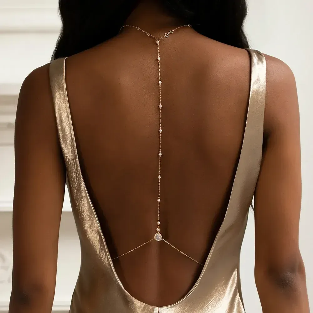 Shiny Rhinestone Wedding Body Jewelry