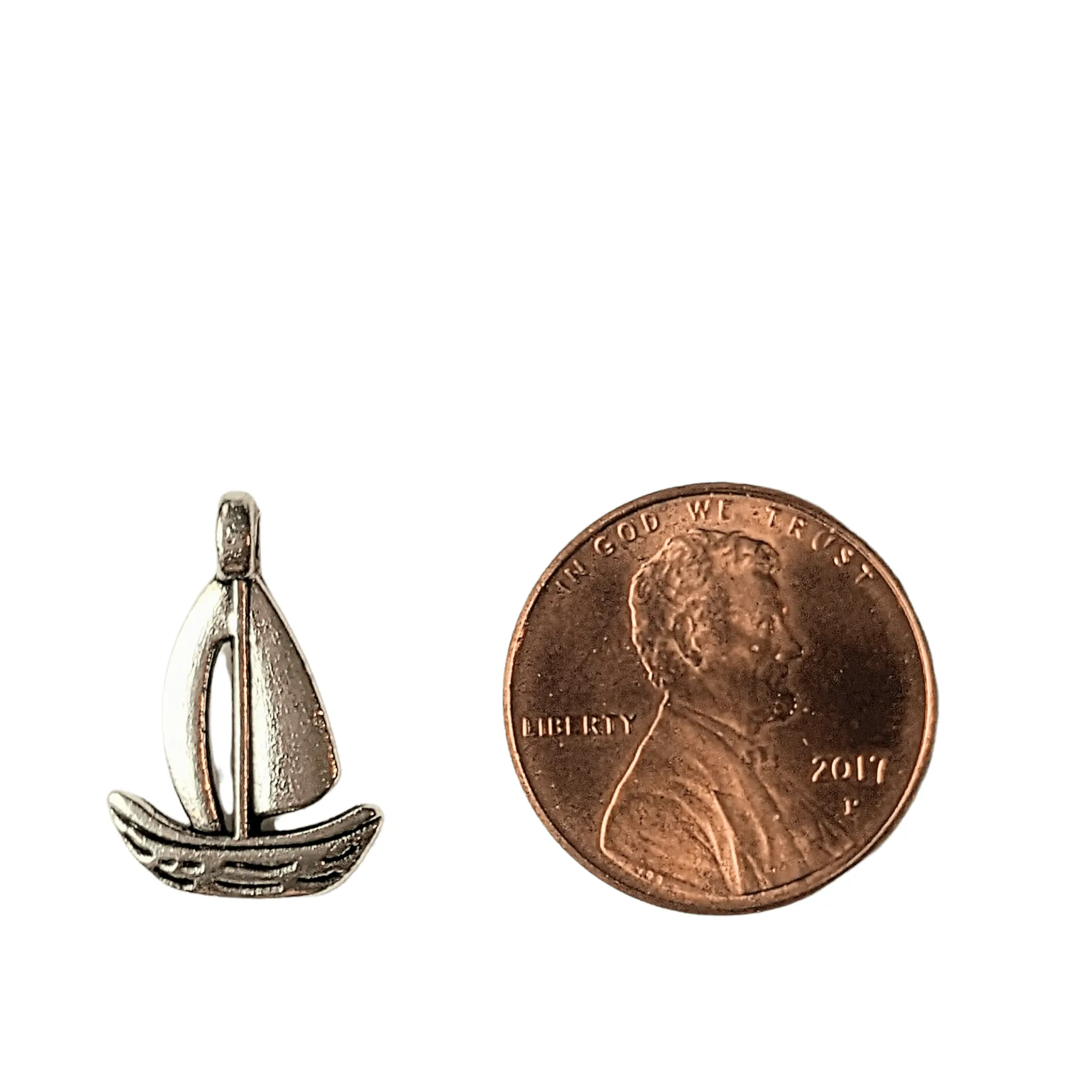 Silver Sailboat Charm