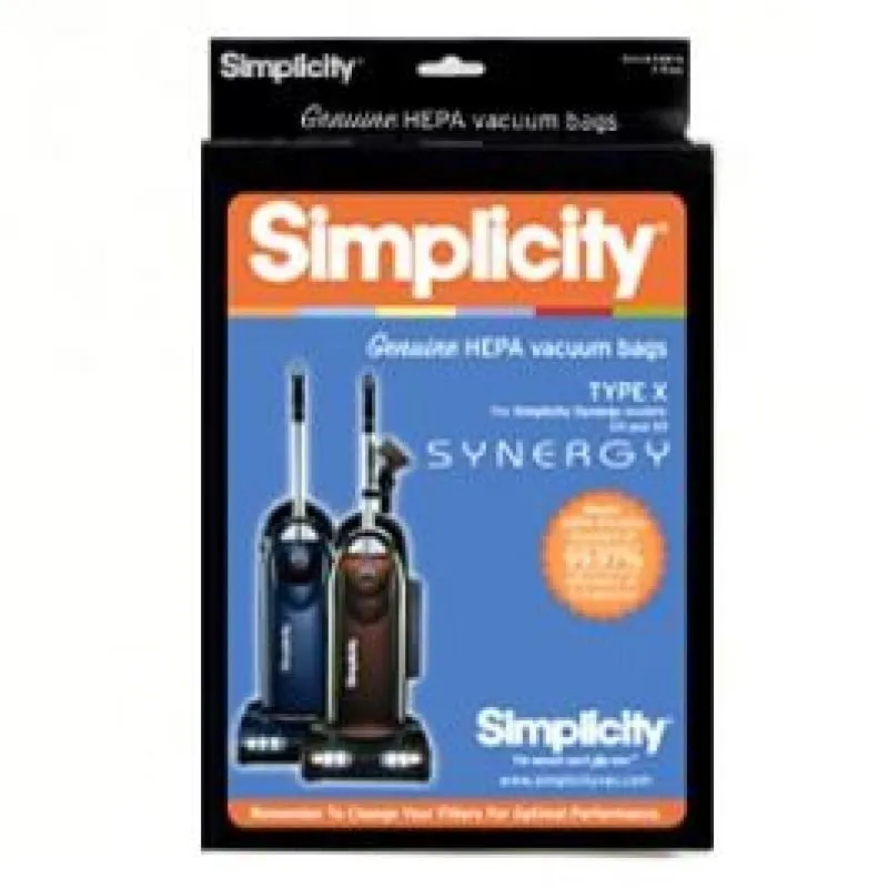 Simplicity OEM Hepa Bag Type "X"
