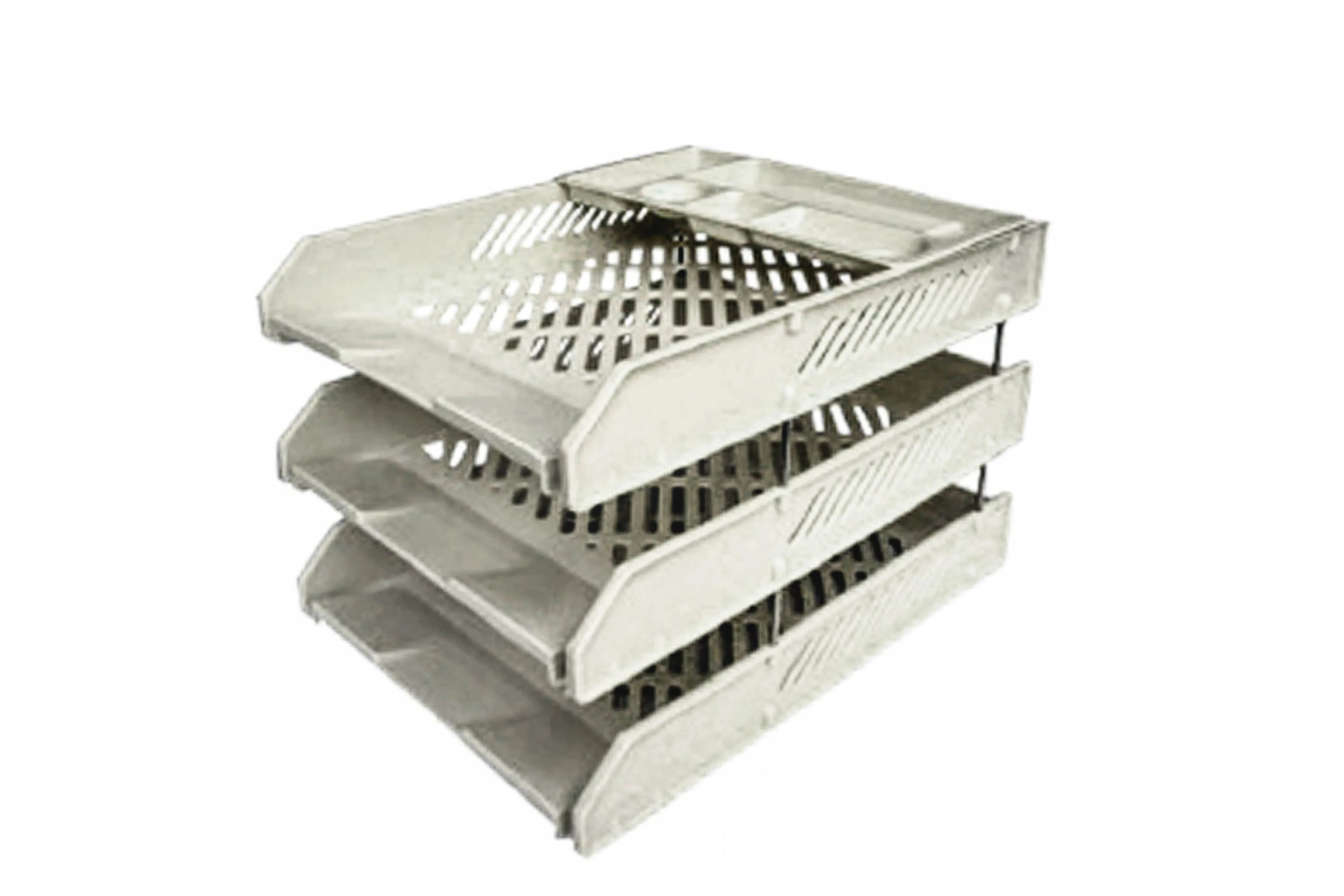 Smart Plastic File Tray with Pen Tray S423 | 3 Layers
