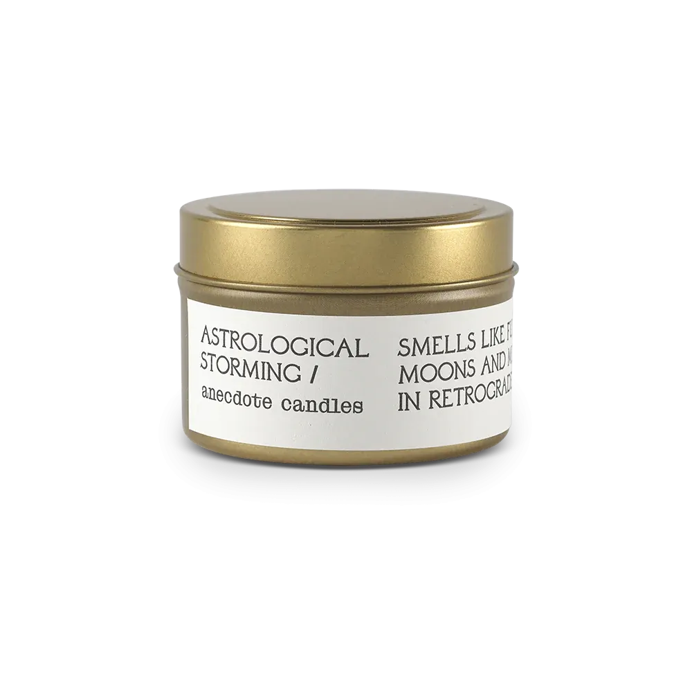SOY ANECDOTE CANDLE- ASTROLOGICAL STORMING- TRAVEL
