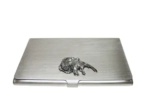 Spaniel Dog with Pheasant Bird Business Card Holder