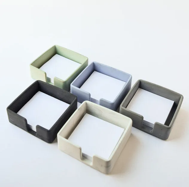 Sticky Note Holder - Desk Accessories - Desk Organizer - Modern Desk - Minimalist - Concrete - Cement