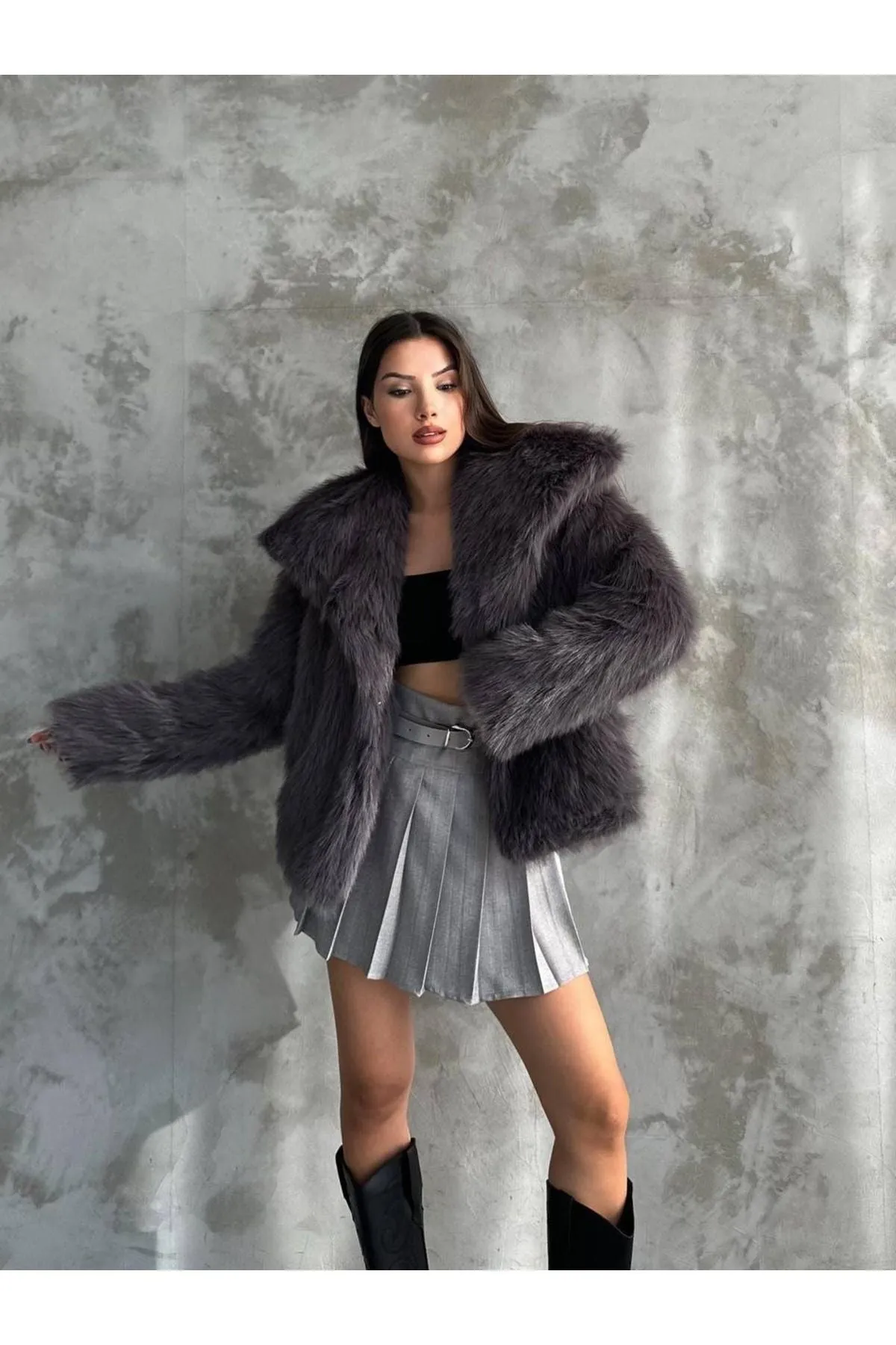 Stylish Faux Fur Winter Coat