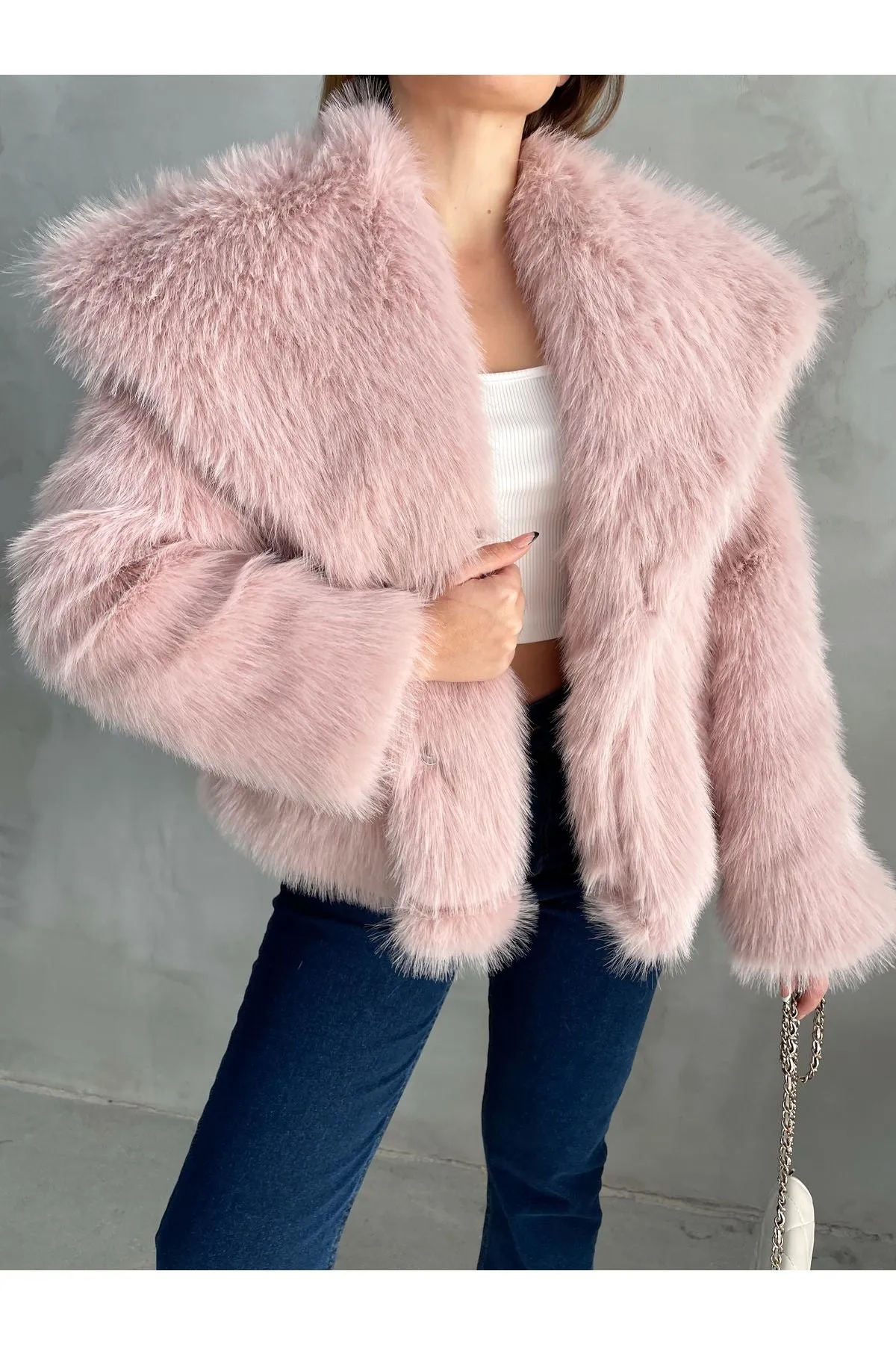 Stylish Faux Fur Winter Coat