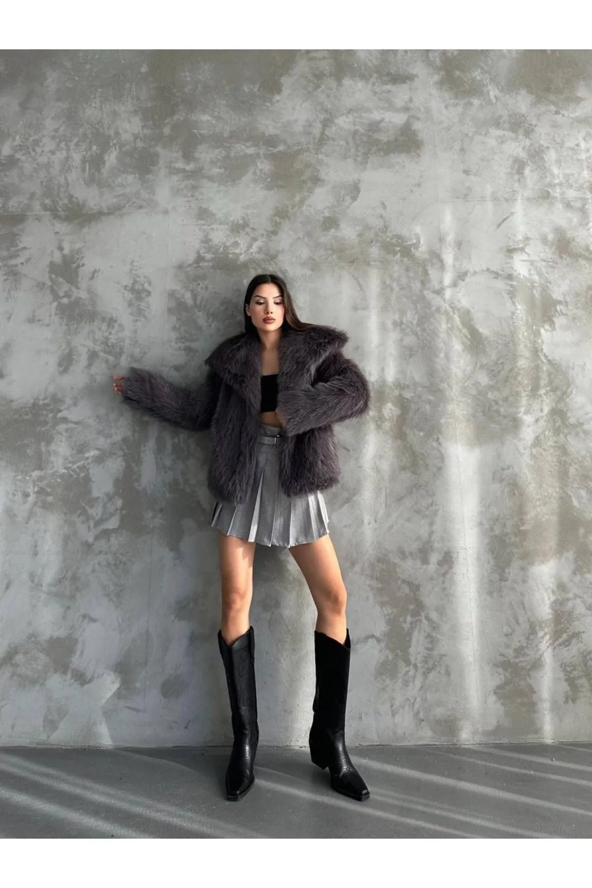 Stylish Faux Fur Winter Coat
