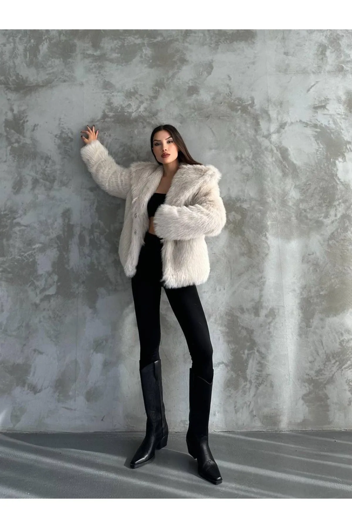 Stylish Faux Fur Winter Coat