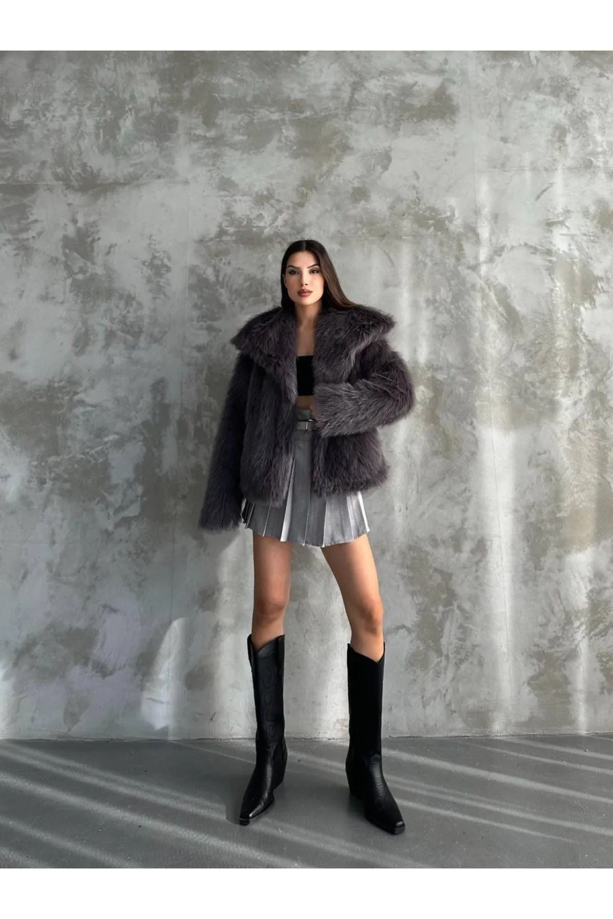 Stylish Faux Fur Winter Coat