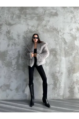 Stylish Faux Fur Winter Coat