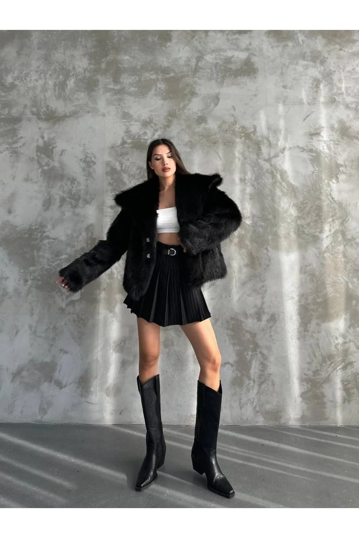 Stylish Faux Fur Winter Coat