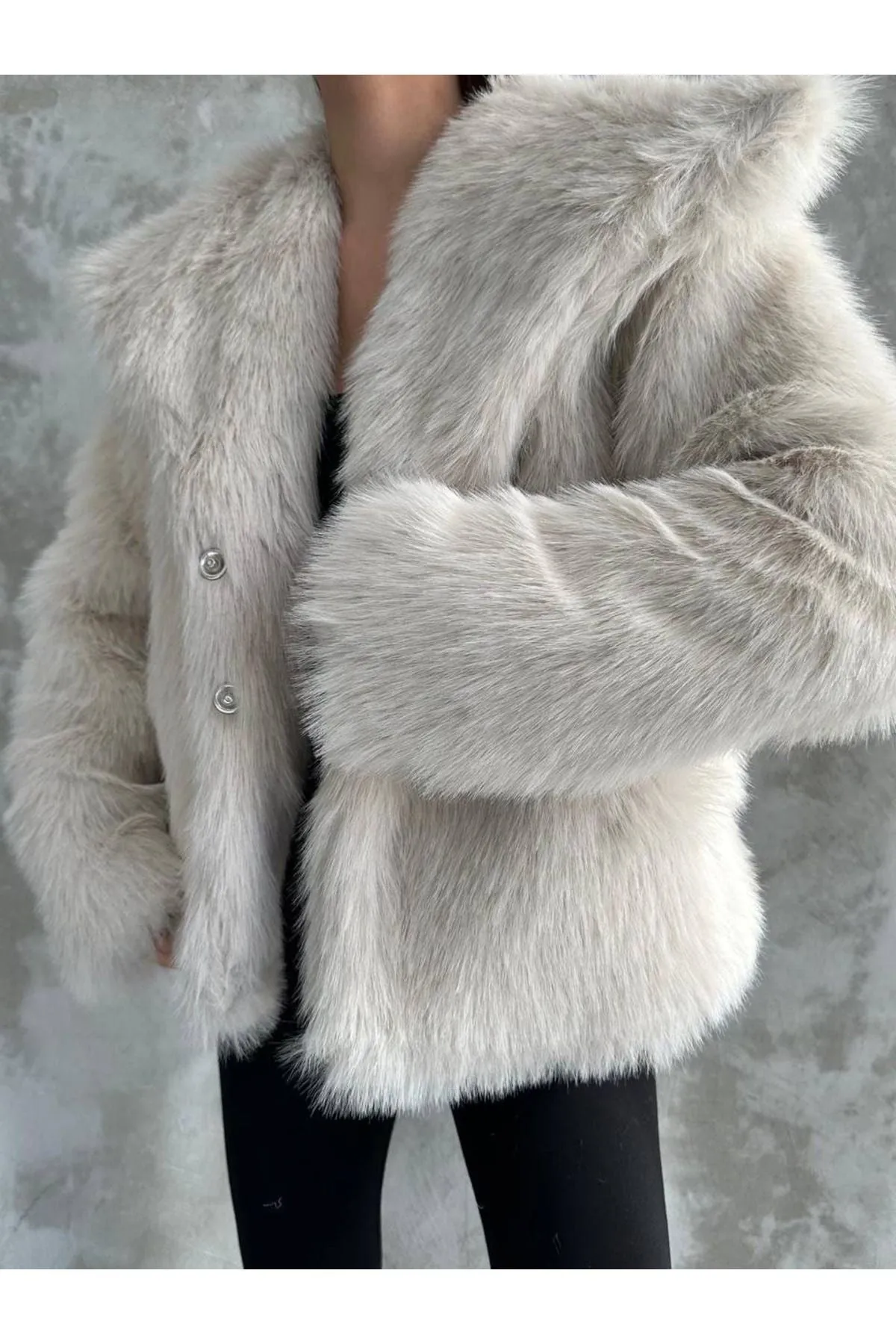Stylish Faux Fur Winter Coat