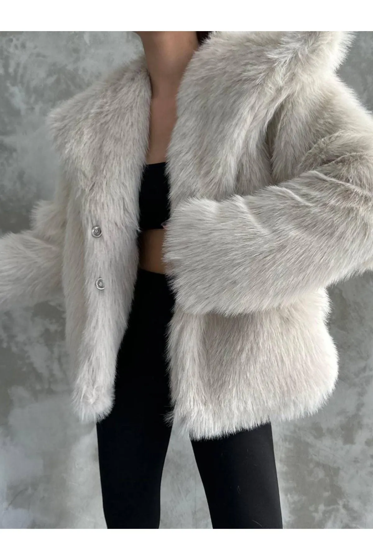 Stylish Faux Fur Winter Coat
