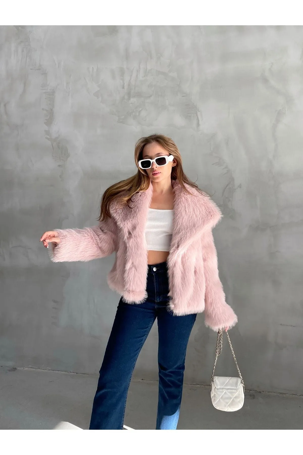 Stylish Faux Fur Winter Coat
