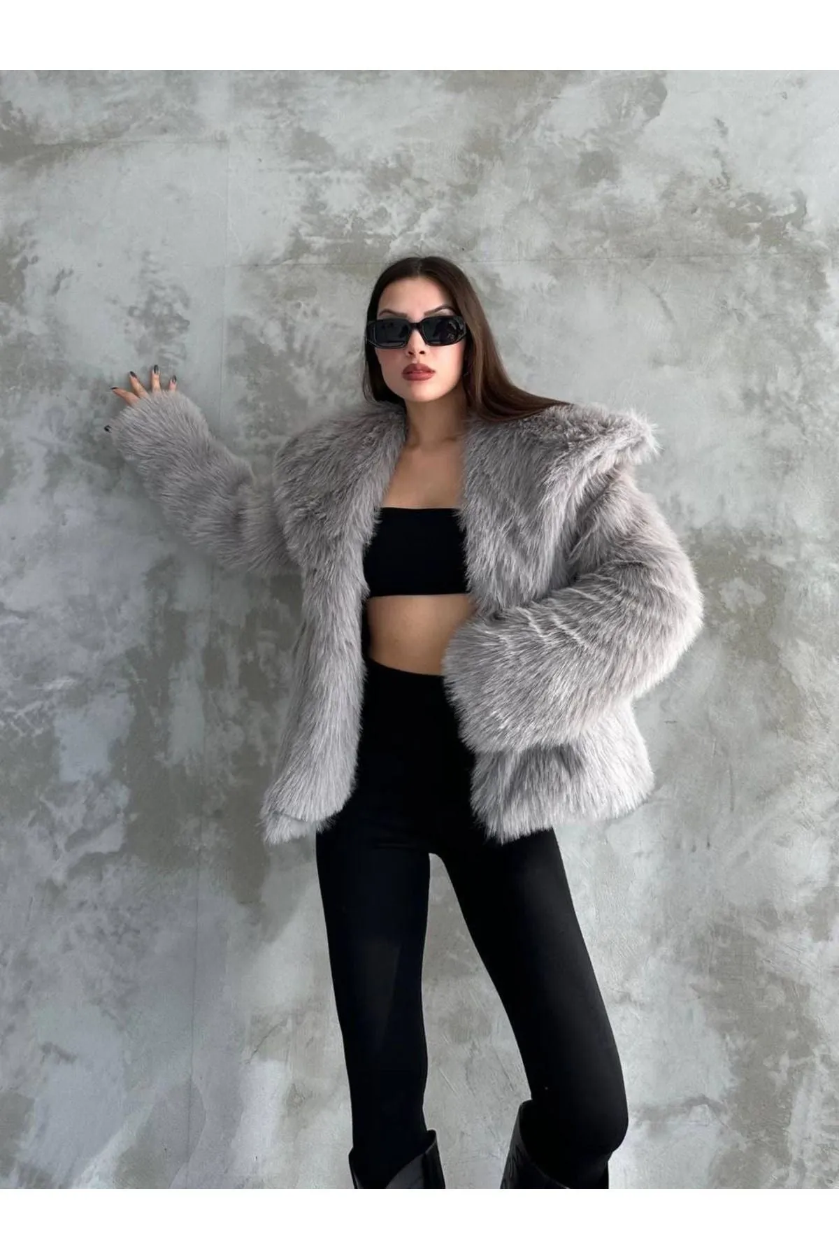Stylish Faux Fur Winter Coat