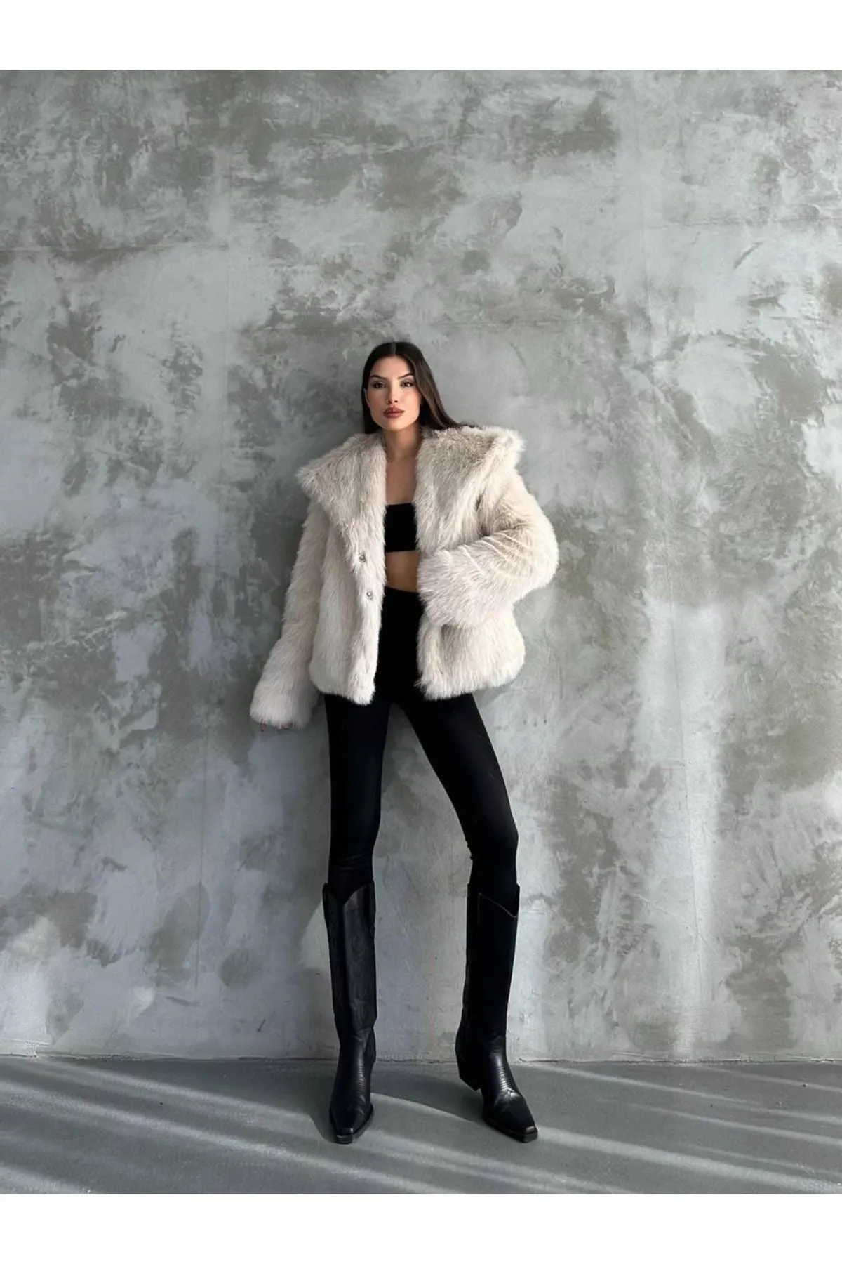 Stylish Faux Fur Winter Coat