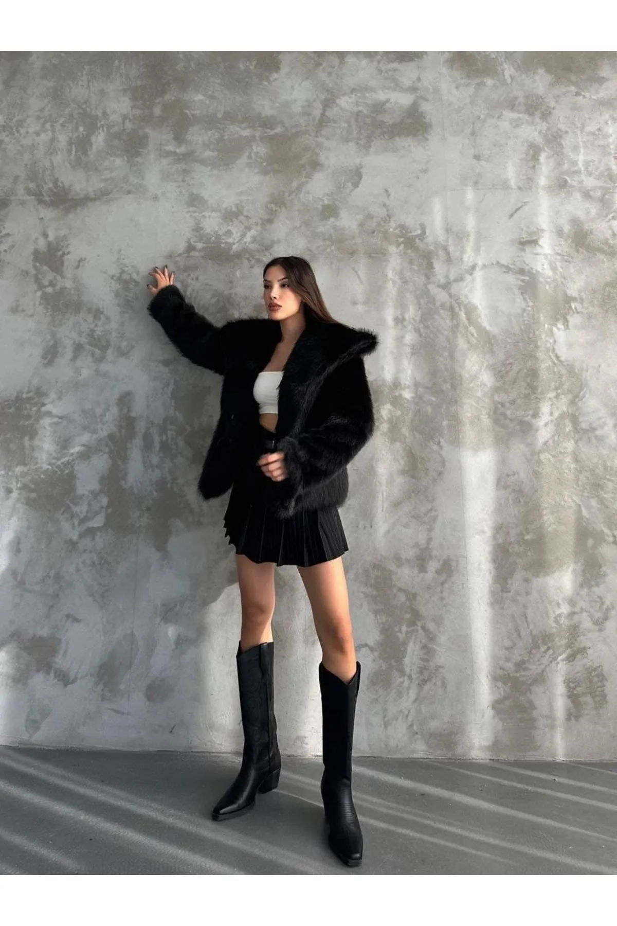 Stylish Faux Fur Winter Coat