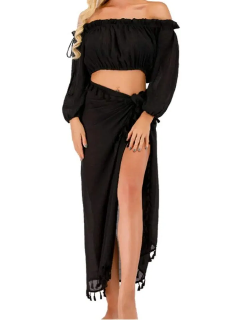 Stylish Off-the-Shoulder Cover-Up