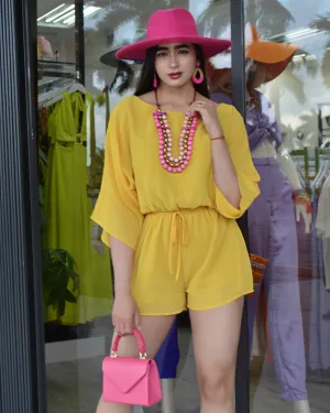 Sweet Soul  Romper Yellow