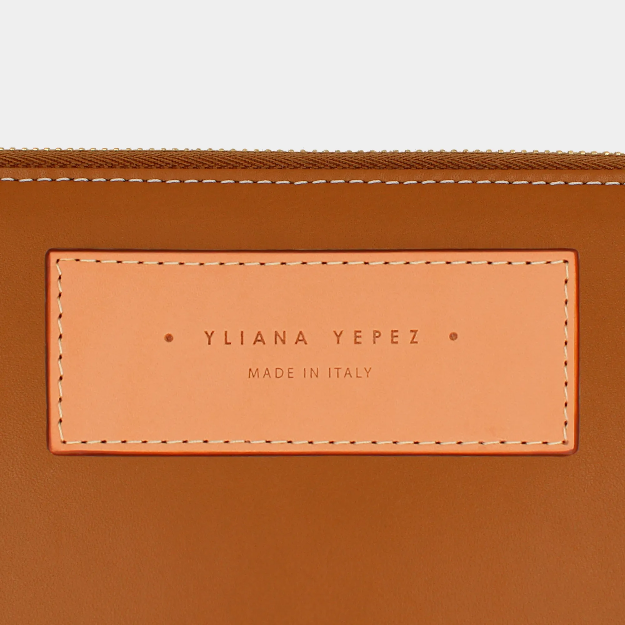 Travel document wallet camel