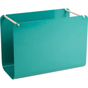 U Brands Metal Hanging File Organizer, Desktop Accessory, Arc Collection, Green (3542A02-04)