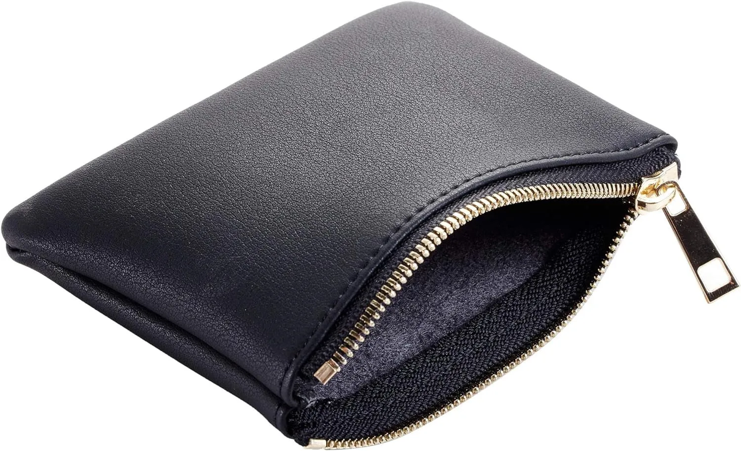 Vegan Leather Coin Wallets with Zipper for Men & Women