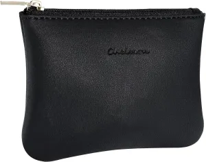 Vegan Leather Coin Wallets with Zipper for Men & Women
